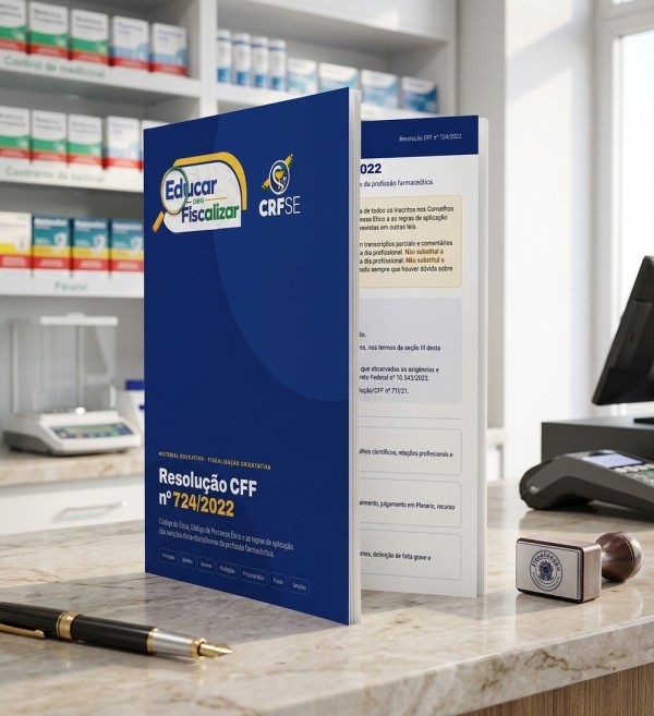 EDUCAR PARA FISCALIZAR: CRF/SE LANÇA GUIA PRÁTICO PARA DESCOMPLICAR O CÓDIGO DE ÉTICA DA PROFISSÃO E ORIENTAR FARMACÊUTICOS