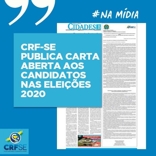 Eleições 2020: Conselho de Farmácia publica em grande jornal de circulação propostas aos candidatos municipais para melhorias na assistência farmacêutica