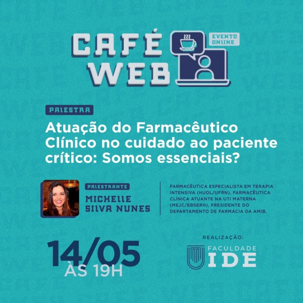 CRF/SE apoia Café Web sobre cuidado farmacêutico ao paciente crítico