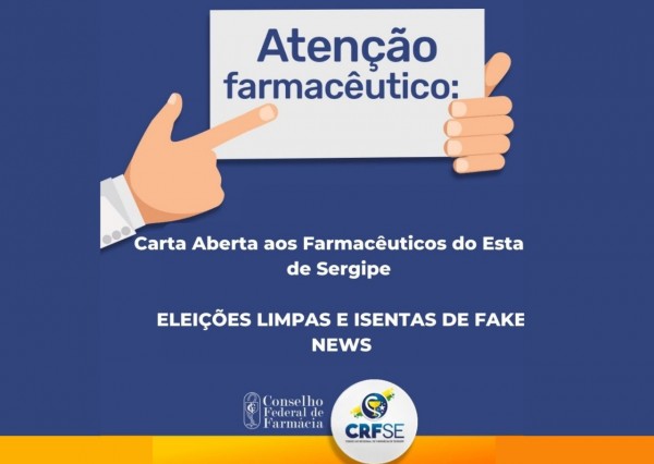 Eleições: carta Aberta aos Farmacêuticos do Estado de Sergipe