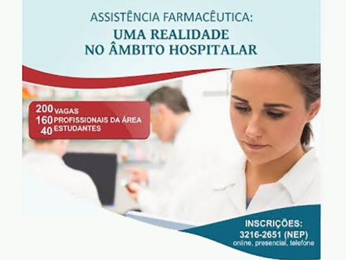 Evento sobre assistência farmacêutica no âmbito hospitalar será realizado em Sergipe